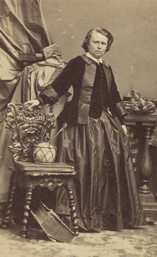 Portrait of Rosa Bonheur (1822-1899), Early 1860s. Creator: Disdéri, André Adolphe-Eugène (1819-1889).