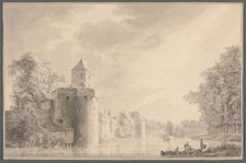 The City Walls of Utrecht by the "Plompetoren", 1763. Creator: Paulus van Liender.