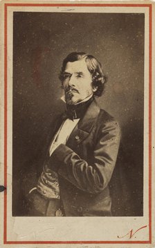 Portrait of Eugene Delacroix (1798-1863), 1858. Creator: Nadar, Gaspard-Félix (1820-1910).