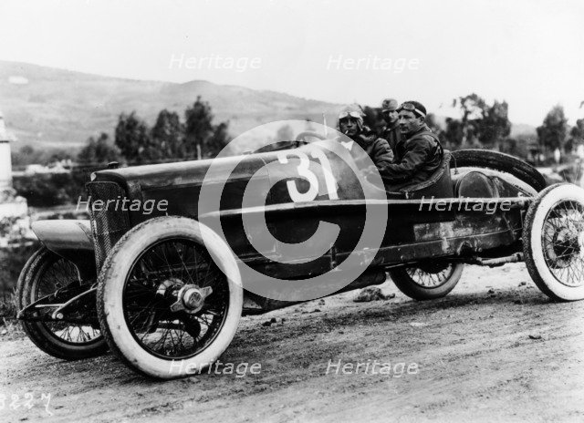 Wild driving an Itala 51, in the Targa Florio race, Sicily, 1922. Artist: Unknown