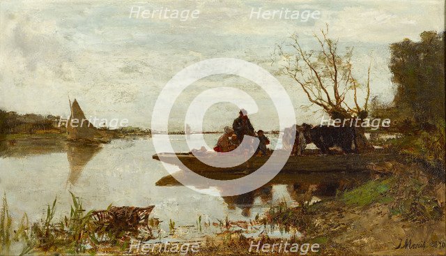 Ferry, 1870. Artist: Maris, Jacob (1837-1899)