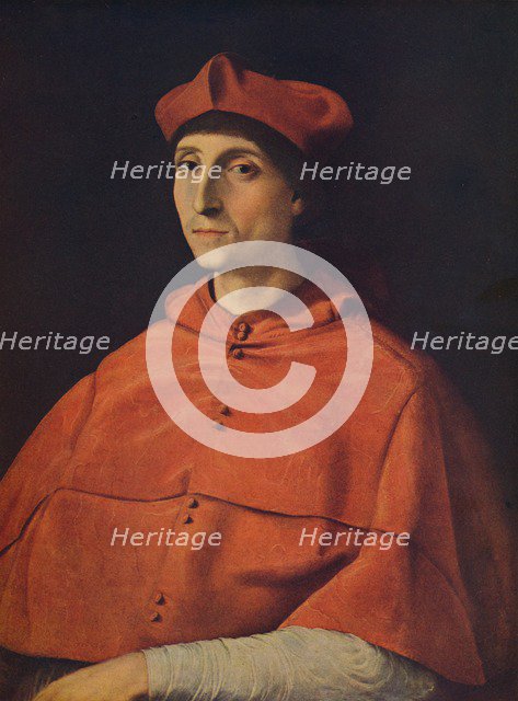 'Cardenal  Scarramuccia Trivulzio', (Portrait of a cardinal), c1510, (c1934). Artist: Raphael.