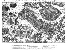 Fourth charge at the Battle of Dreux, French Religious Wars, 19 December 1562 (1570). Artist: Jacques Tortorel