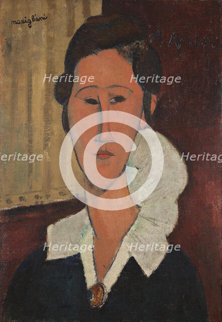 Portrait of Anna Zborowska, 1917. Creator: Modigliani, Amedeo (1884-1920).