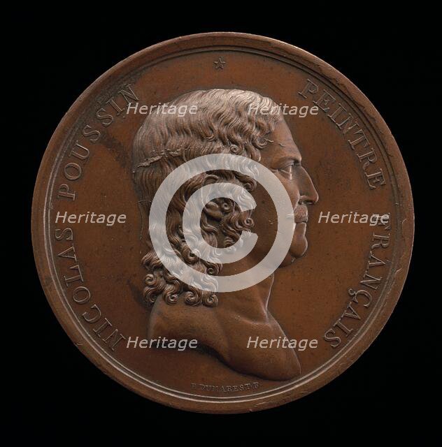 Nicolas Poussin, 1594-1665, Painter [obverse], 1796-1797. Creator: Rambert Dumarest.