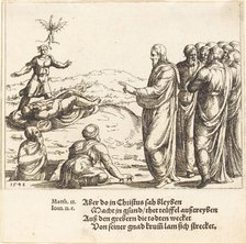 Christ Heals a Blind and Dumb Demoniac, 1548. Creator: Augustin Hirschvogel.
