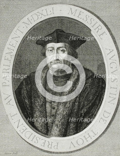 Augustin de Thou, 1641. Creator: Jean Morin.