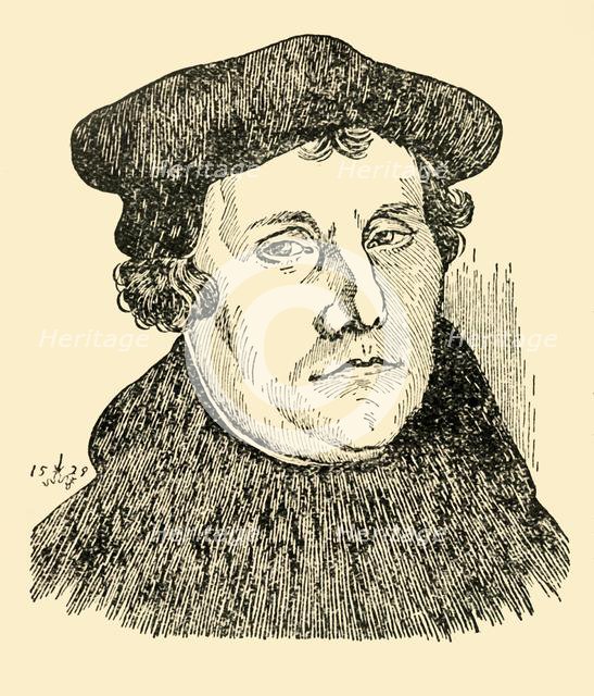 Martin Luther, 1529, (c1930). Creator: Unknown.