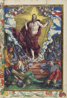 Christ rises from the dead. From the Great Passion (Passio domini nostri Jesu), 1511. Creator: Dürer, Albrecht (1471-1528).