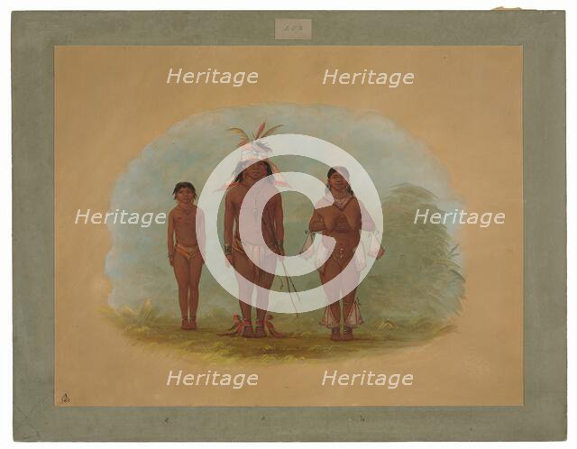 A Chetibo Family, 1854/1869. Creator: George Catlin.