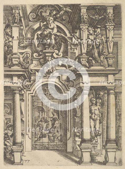 Ornament plate from Architettura, 1598. Creator: Wendel Dietterlin the Elder.