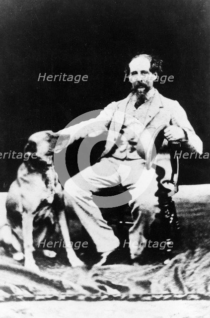 Charles Dickens (1812-70) English author, (c1860s?). Artist: Unknown