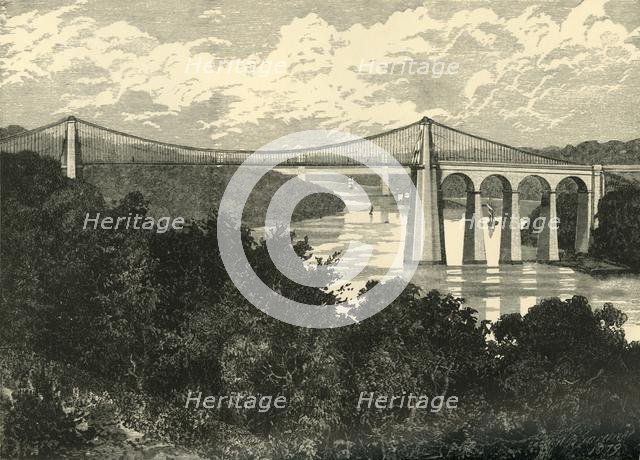'The Menai Suspension Bridge', 1898. Creator: Unknown.