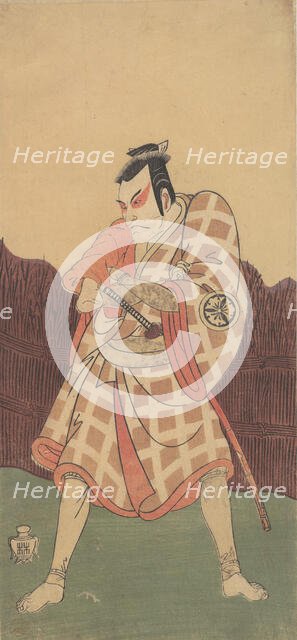 The Third Matsumoto Koshiro in the Role of Matsuomaru in "Sugawara", summer, 1768. Creator: Shunsho.