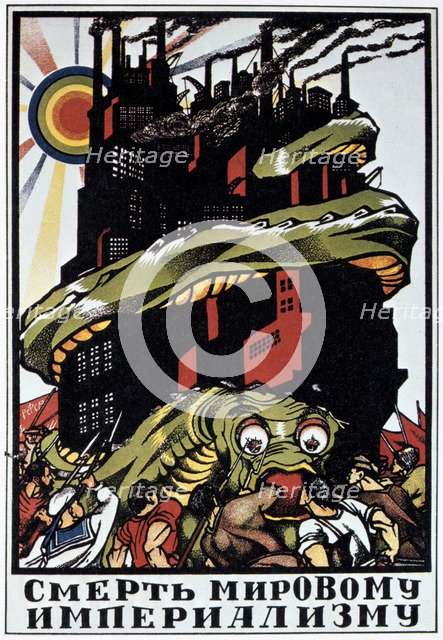 'For the Death of World Imperialism', 1920. Artist: Dmitriy Stakhievich Moor