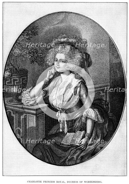 Charlotte Princess Royal, Duchess of Wurtemberg, 19th century. Artist: Unknown