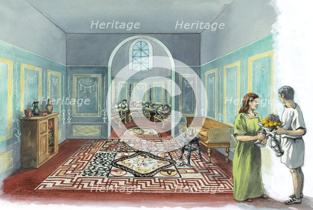 Lullingstone Roman Villa, circa 2nd-5th century, (c1980-2010). Artist: Peter Dunn.