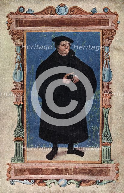 Martin Luther, German theologian and Augustinian monk, 19th century. Artist: Unknown