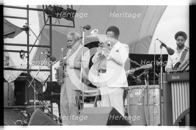 Sonny Stitt and Dizzy Gillespie, Capital Jazz, 1979.   Artist: Brian O'Connor.