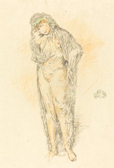 Draped Figure, Standing, 1891. Creator: James Abbott McNeill Whistler.