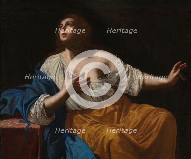 The penitent Mary Magdalene, c1640. Creator: Artemisia Gentileschi.