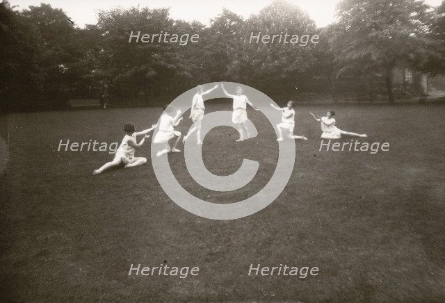Girls Greek dancing class, 1929. Artist: Unknown