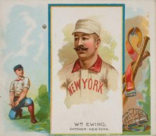 William Ewing, Catcher, New York, from World's Champions, Second Series (N43) for Allen & ..., 1888. Creator: Allen & Ginter.