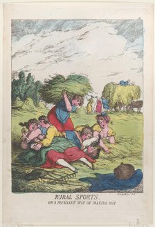 Rural Sports, or a Pleasant Way of Making Hay, June 20, 1814., June 20, 1814. Creator: Thomas Rowlandson.