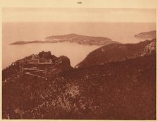 'Panorama and Cap Ferrat seen from the Grande Corniche, Eze', 1930. Creator: Unknown.