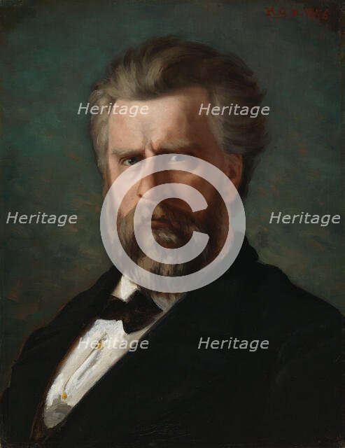 Portrait of the Sculptor C. E. Sjöstrand, 1876. Creator: Hilda Eloise Granstedt.