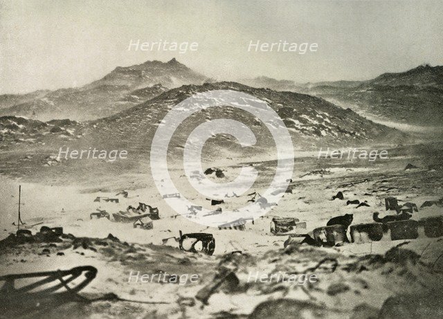 'The Start of a Blizzard at the Winter Quarters', c1908, (1909).  Artist: Unknown.