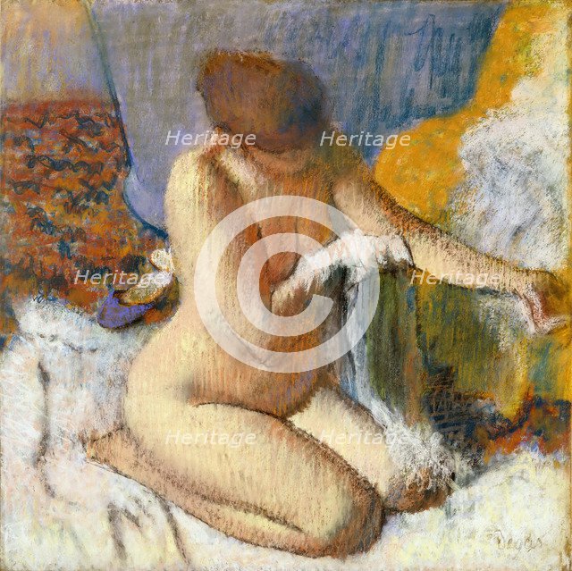 La Sortie du bain. Artist: Degas, Edgar (1834-1917)