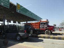 Toll booth on road from Amritsar. Creator: Unknown.