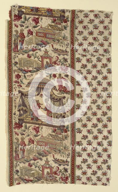 Fragment (Furnishing Fabric), England, c. 1806. Creator: Bannister Hall Print Works.