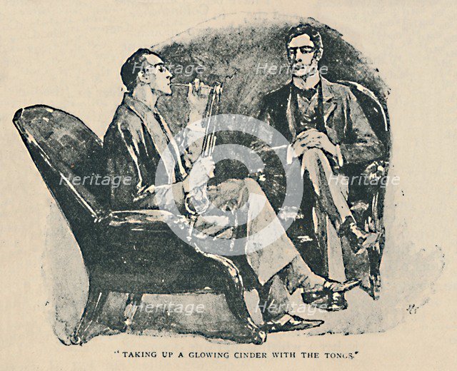 'Taking Up A Glowing Cinder With The Tongs', 1892. Artist: Sidney E Paget.