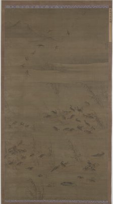 Geese Descending on Sands, Ming dynasty, 1621. Creator: Lin Xue.