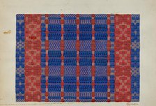 Coverlet (Section), c. 1937. Creator: Cornelius Christoffels.