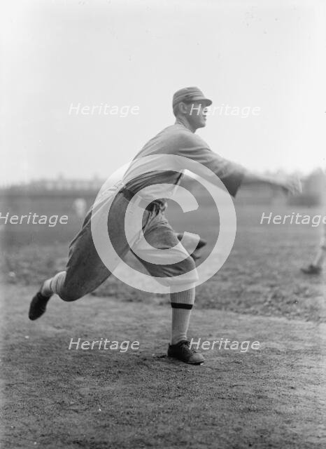 "Bullet" Joe Bush, Philadelphia Al (Baseball), 1913. Creator: Harris & Ewing.