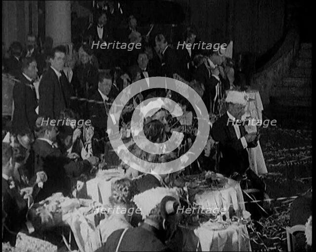 Civilians Dressed in Smart Evening Outfits Dancing in a Fancy Party, 1920. Creator: British Pathe Ltd.