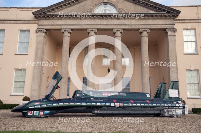 2009 Inspiration Steam World Land Speed Record breaker at Newtown Park Artist: Unknown.