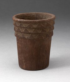 Drinking Vessel (Kero) with Incised Geometric Pattern, A.D. 1450/1532. Creator: Unknown.