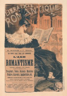 Affiche pour la "Librairie Romantique"., c1896. Creator: Eugene Samuel Grasset.