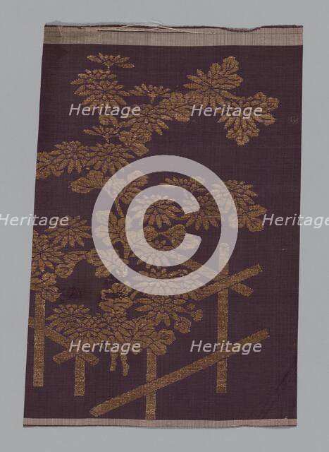 Fragment (From a Choken of Noh Costume), Japan, Edo period (1615-1868), 1775/1825. Creator: Unknown.