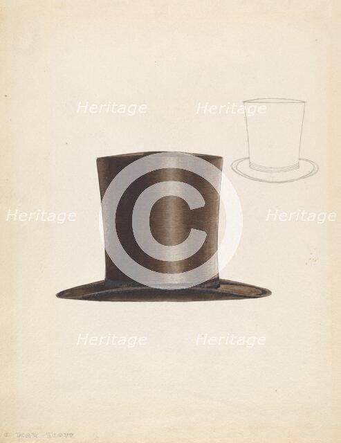 Man's Hat, c. 1937. Creator: Creighton Kay-Scott.