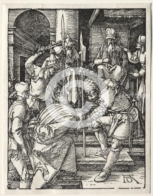 The Small Passion: Christ Before Annas, 1509-1511. Creator: Albrecht Dürer (German, 1471-1528).