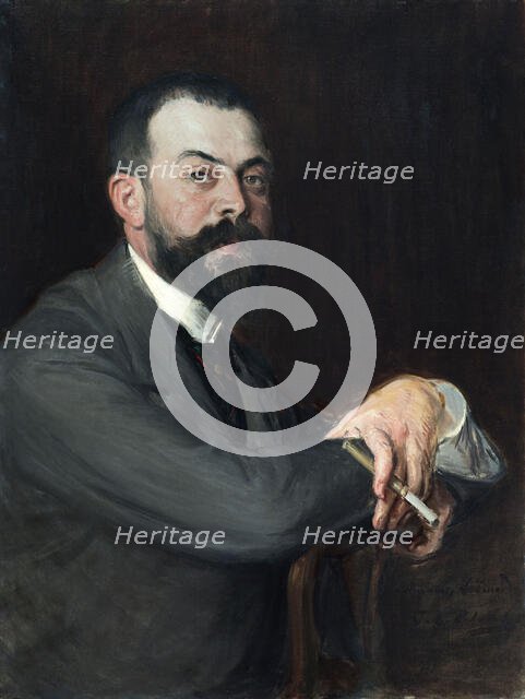 Portrait de Monsieur Léon Pissard jeune, c.1895. Creator: Jacques Emile Blanche.
