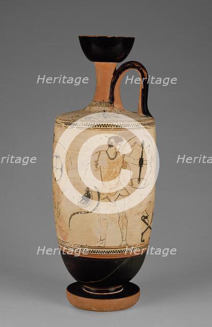Attic White-Ground Lekythos, about 490 BC. Creator: Douris.