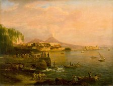 View of Naples from Villa Reale, 1820. Creator: Shchedrin, Sylvester Feodosiyevich (1791-1830).