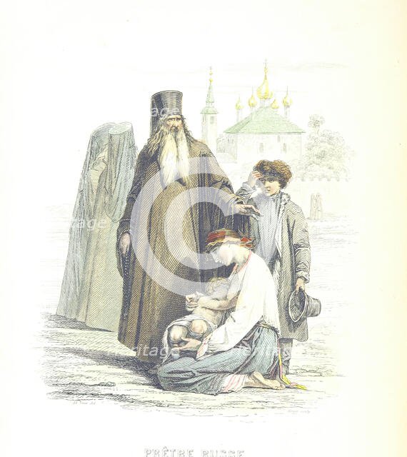 Russian priest, 1855. Creator: Boyer.