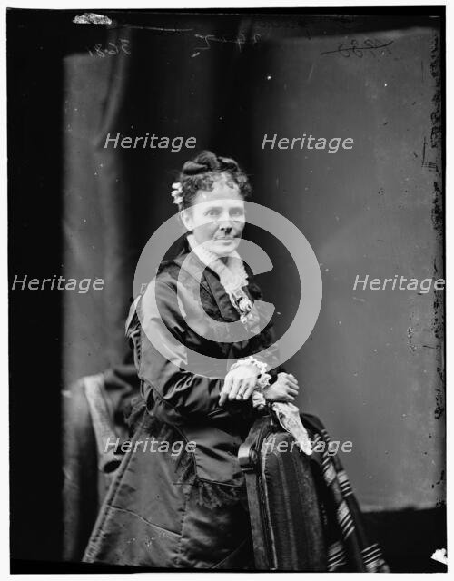 Garfield, Mrs. James, wife of President Garfield, between 1870 and 1880. Creator: Unknown.